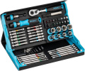 Hazet Nut Driver - Smartcase Socket And Bit Set 59-piece Hexagon Square Slot Cross Slot Ph Pozidriv Pz - 2200SC-32